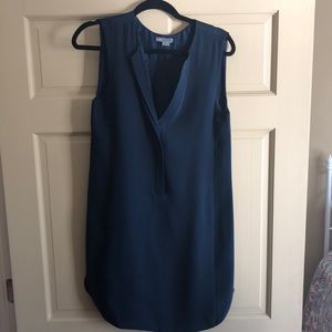 VINCE navy blue shift dress with pockets!